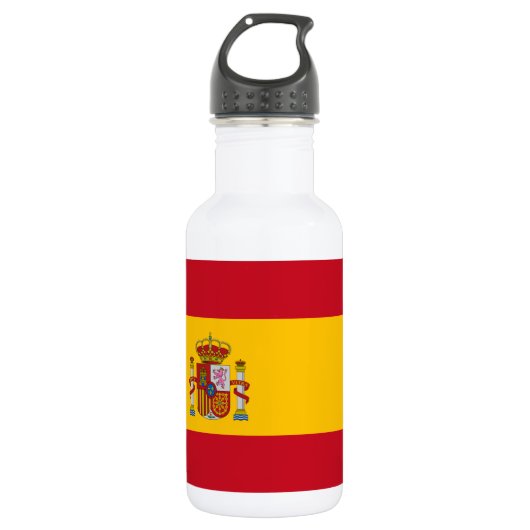 Flagge Spaniens Trinkflasche (Vorderseite)