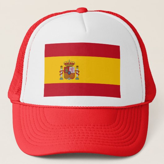 Flagge Spaniens Trucker Hat Truckerkappe (Vorderseite)