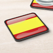 Flagge Spaniens Untersetzer (Linke Seite)