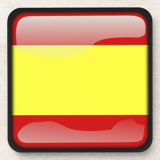 Flagge Spaniens Untersetzer (Vorderseite)