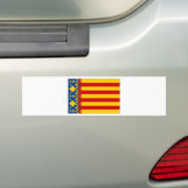 Flagge Spaniens Valencia Autoaufkleber (Auf Auto)