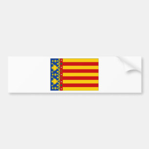 Flagge Spaniens Valencia Autoaufkleber