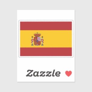 Flagge Spaniens zugeschnitten Aufkleber