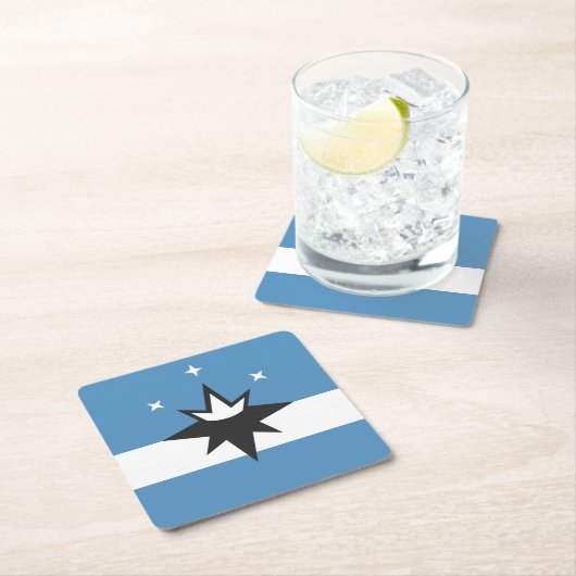 Flagge Springfield, Missouri Rechteckiger Pappuntersetzer (Vor Ort)