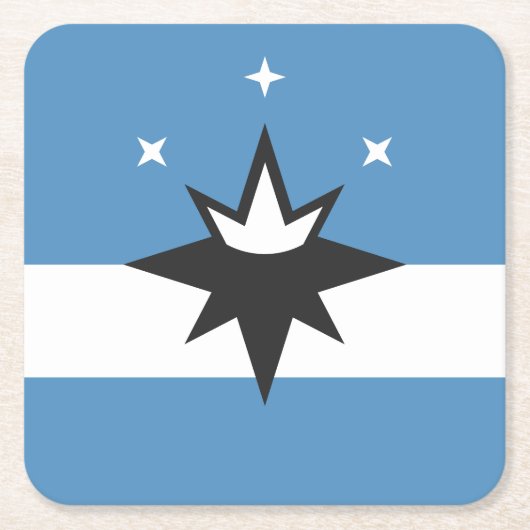 Flagge Springfield, Missouri Rechteckiger Pappuntersetzer (Vorderseite)