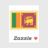 Flagge Sri Lankas Aufkleber (Blatt)