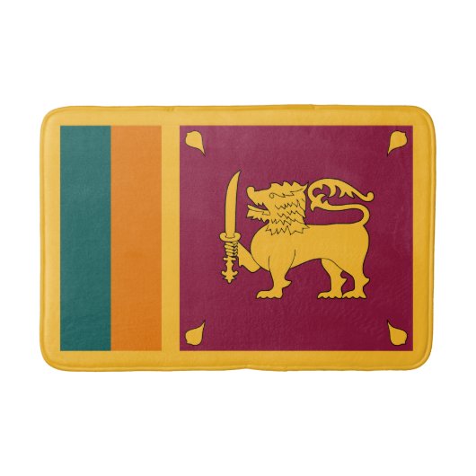Flagge Sri Lankas Badematte (Vorderseite)