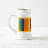 Flagge Sri Lankas Bierglas (Links)
