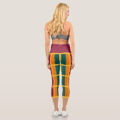 Flagge Sri Lankas Capri Leggings (Rückseite)