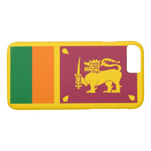 Flagge Sri Lankas Case-Mate iPhone Hülle (Rückseite (Horizontal))