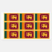 Flagge Sri Lankas Etiketten (Blatt)