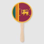 Flagge Sri Lankas Fächer (Rückseite)