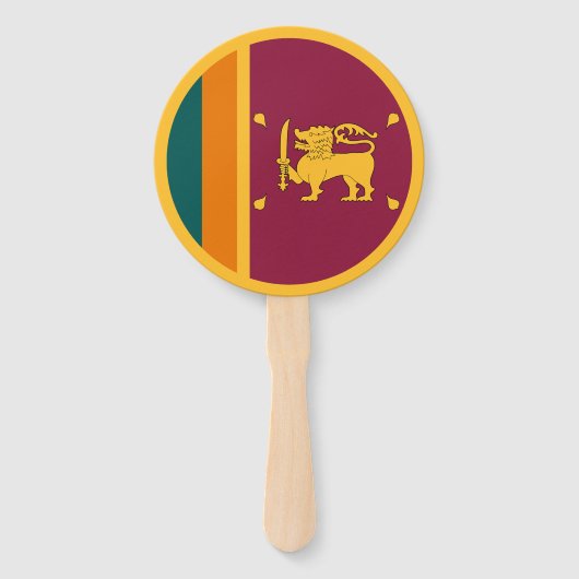 Flagge Sri Lankas Fächer (Vorderseite)