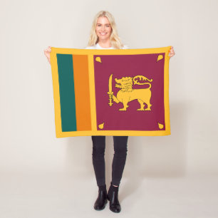 Flagge Sri Lankas Fleecedecke