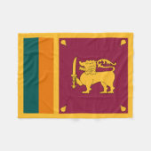 Flagge Sri Lankas Fleecedecke (Vorderseite (Horizontal))