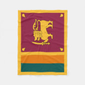 Flagge Sri Lankas Fleecedecke (Vorderseite)