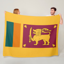 Flagge Sri Lankas Fleecedecke