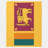 Flagge Sri Lankas Fleecedecke (Vorderseite)