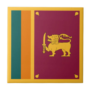 Flagge Sri Lankas Fliese