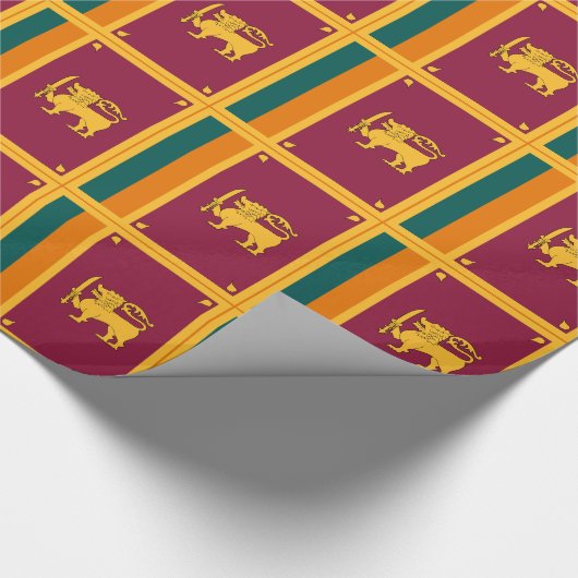 Flagge Sri Lankas Geschenkpapier (Ecke)