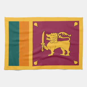 Flagge Sri Lankas Geschirrtuch