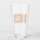 Flagge Sri Lankas Glas (Rückseite)