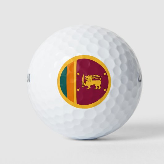 Flagge Sri Lankas Golfball (Vorderseite)
