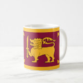 Flagge Sri Lankas Kaffeetasse (VorderseiteRechts)