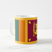 Flagge Sri Lankas Kaffeetasse (Vorderseite Links)