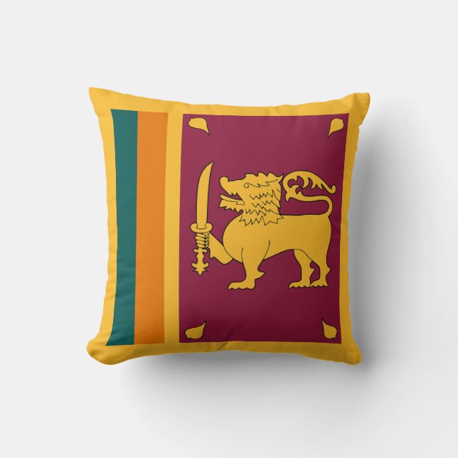 Flagge Sri Lankas Kissen (Vorderseite)