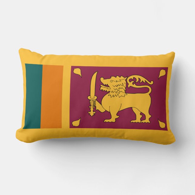 Flagge Sri Lankas Lendenkissen (Vorderseite)