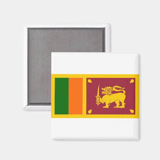 Flagge Sri Lankas Magnet (Vorderseite/Rückseite)