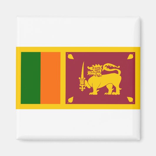 Flagge Sri Lankas Magnet (Vorne)
