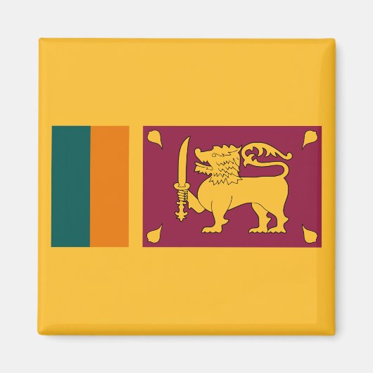 Flagge Sri Lankas Magnet (Vorne)