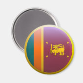 Flagge Sri Lankas Magnet (Vorderseite/Rückseite)