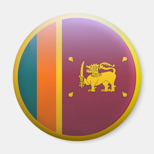Flagge Sri Lankas Magnet (Vorne)