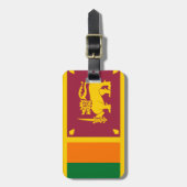 Flagge Sri Lankas Persönliche Easy ID Gepäckanhänger (Vorderseite vertikal)