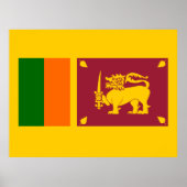 Flagge Sri Lankas Poster (Vorne)