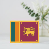 Flagge Sri Lankas Postkarte (Stehend Vorderseite)