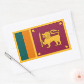 Flagge Sri Lankas Rechteckiger Aufkleber (Umschlag)