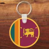 Flagge Sri Lankas Schlüsselanhänger (Vorderseite)
