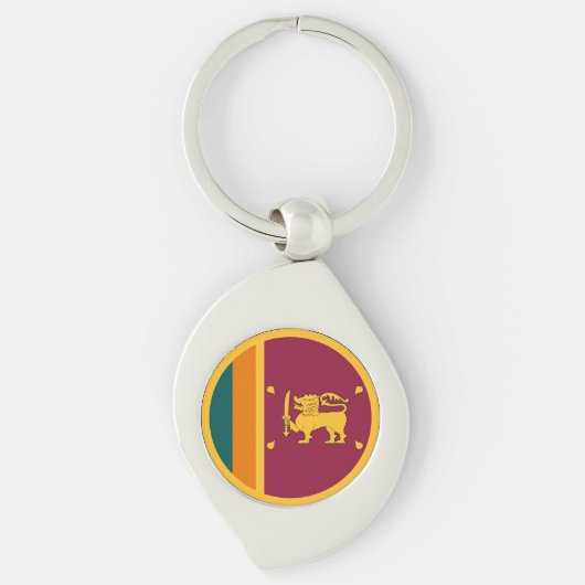 Flagge Sri Lankas Schlüsselanhänger (Vorderseite)