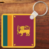 Flagge Sri Lankas Schlüsselanhänger (Rückseite)