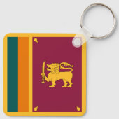 Flagge Sri Lankas Schlüsselanhänger (Rückseite)