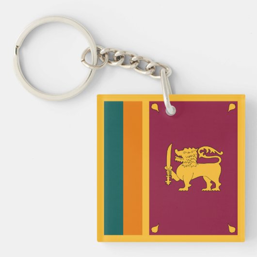 Flagge Sri Lankas Schlüsselanhänger (Vorderseite)