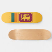 Flagge Sri Lankas Skateboard (Horizontal)