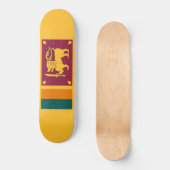 Flagge Sri Lankas Skateboard (Vorderseite)
