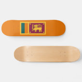 Flagge Sri Lankas Skateboard (Horizontal)