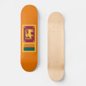 Flagge Sri Lankas Skateboard (Vorderseite)