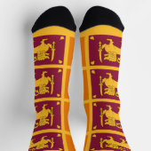 Flagge Sri Lankas Socken (Oben)
